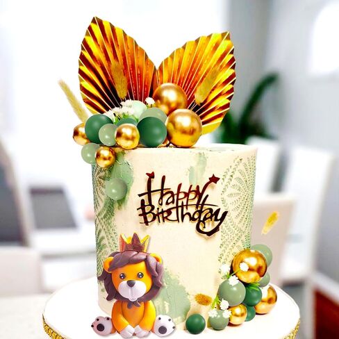 JeVenis Lion Cake Topper Lion Decorations Safari Animal Cake Topper Safari Cake Topper Wild One Cake Topper Jungle Baby Shower Cake Topper Decorations in Saudi Arabia