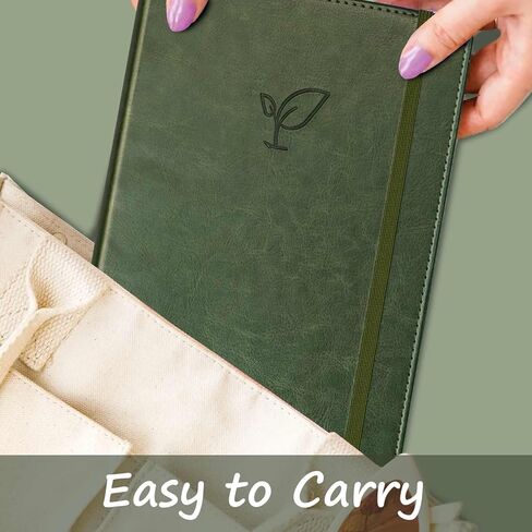 Lined Journal Notebook for Women Men, 256 Pages Hardcover Leather Journals for Writing, Note Taking,5.8"×8.3"-Dark Moss in Kuwait