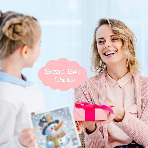 Ammklfh 5D الماس مجموعات الفن للأطفال، 4 قطع عيد الميلاد للأطفال DIY الماس جوهرة كبيرة الفن، أطفال فسيفساء الماس مجموعات الفن الحرف اليدوية للأطفال الذين تتراوح أعمارهم بين 4-8-10-12 الأطفال للهدايا 6x6 بوصة in Saudi Arabia