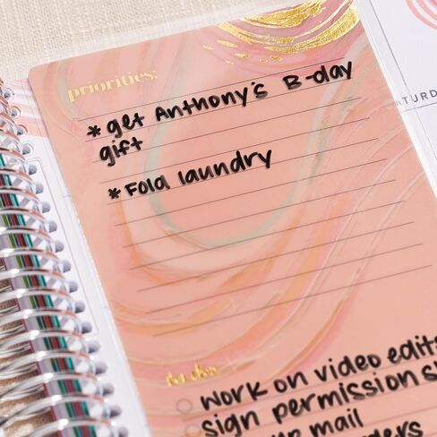 Erin Condren Universal Snap-In To-Do List Dashboard - Evolve | عملية وقابلة لإعادة الاستخدام + تعمل مع أقلام التحديد المبللة. تتبع الإنتاجية in Saudi Arabia