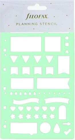 Filofax Accessory, Planning Stencil, Clipbook/Organizer/Notebook Compatible, 6.46" x 3.74" (B132780) in Saudi Arabia