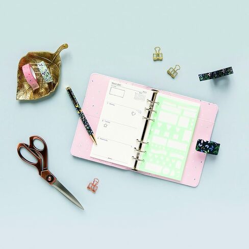 Filofax Accessory, Planning Stencil, Clipbook/Organizer/Notebook Compatible, 6.46" x 3.74" (B132780) in Saudi Arabia