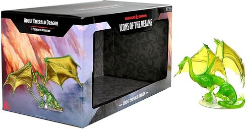 D&D Icons of the Realms: Adult Emerald Dragon Premium Figure in Saudi Arabia