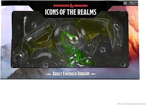 D&D Icons of the Realms: Adult Emerald Dragon Premium Figure in Saudi Arabia