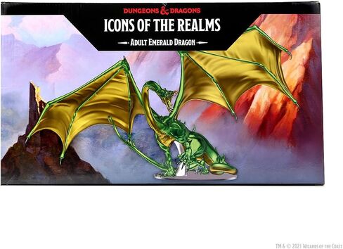 D&D Icons of the Realms: Adult Emerald Dragon Premium Figure in Saudi Arabia