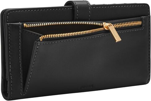 Fossil Women's Lennox Leather Tab Bifold Wallet for Women in Saudi Arabia