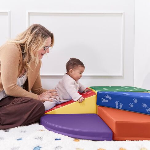ECR4Kids SoftZone Junior Tiny Twisting Climber، مجموعة لعب للمبتدئين، Earthtone، 5 قطع in Saudi Arabia