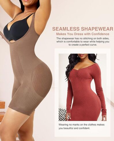 Lover-Beauty Women's Shapewear Tummy Control Bodysuit Open Bust Butt Lifting Body Shaper in Saudi Arabia