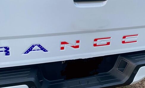 Tailgate Inserts Letters Compatible for 2019 2020 2021 2022 2023 3D Raised Plastic Inserts with Strong Adhesive Letters Tailgate Emblems Inserts Letters(American Flag) in Saudi Arabia