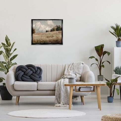 Stupell Industries Classic Nature Field Landscape Floating Framed Wall Art, Design by Lettered and Lined in Kuwait