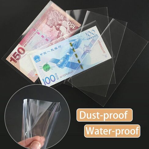 400 حزمة من حامل فاتورة الدولار مع حقيبة تخزين وحاملات النقود الورقية وأكمام فاتورة الدولار وأكمام العملة وحقيبة حامية لمستلزمات جمع طوابع النقود الورقية in Saudi Arabia