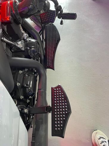 Harley Driver Footpegs Vengeance Front Ride Floor Board Floorboards Fit for Harley Touring Road Glide Street Glide Electra Glide(Chrome) in Saudi Arabia