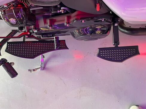 Harley Driver Footpegs Vengeance Front Ride Floor Board Floorboards Fit for Harley Touring Road Glide Street Glide Electra Glide(Chrome) in Saudi Arabia
