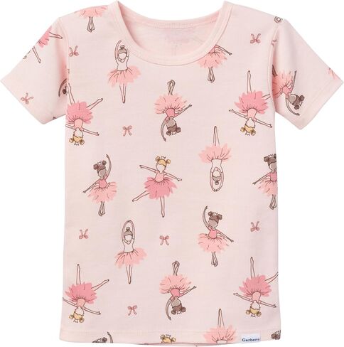 Gerber Baby Girls' Toddler Snug Fit 4-Piece Pajama Set in Saudi Arabia