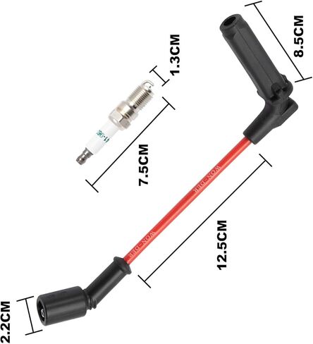 Spark Plugs and Wires of 8 Spark Plug 41-962 + Spark Plug Wires 9748HH Iridium Spark Plugs with Spark Plug Wires for 5.3 6.0L 6.2L Escalade, Silverado Suburban Tahoe Sierra Yukon, Replaces 41962 in Saudi Arabia