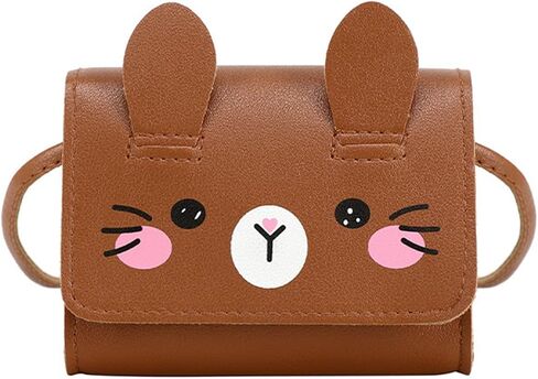 الأطفال في سن المراهقة الفتيات لطيف القط Crossbody محفظة صغيرة حقيبة الكتف حقيبة يد المحفظة in Saudi Arabia
