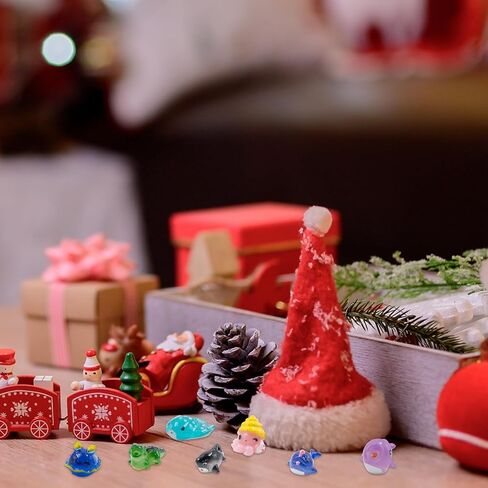 40 قطعة من حيوانات الراتنج المحيط الصغيرة، تماثيل الحيوانات البحرية المصغرة، تماثيل صغيرة للمناظر الطبيعية لحوض السمك، ديكورات بيت الدمى لخزان الأسماك DIY، ملحقات الحديقة الصغيرة in Kuwait