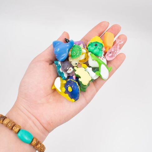 40 قطعة من حيوانات الراتنج المحيط الصغيرة، تماثيل الحيوانات البحرية المصغرة، تماثيل صغيرة للمناظر الطبيعية لحوض السمك، ديكورات بيت الدمى لخزان الأسماك DIY، ملحقات الحديقة الصغيرة in Kuwait