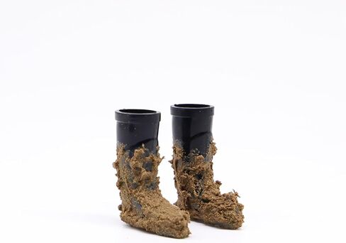 Miniature Wellington Boots, Miniature Rain Boots, Muddy Wellies, Doll House Shoes, Mini Doll Boot, for Dollhouse Fairy Garden Mini House Decoration (1 Pair) in Saudi Arabia