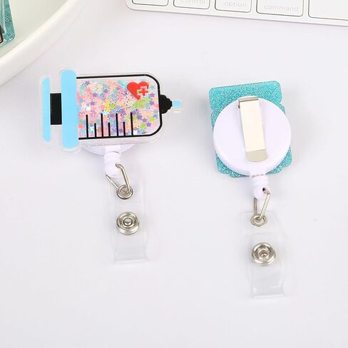 5 قطعة لطيف مضحك ممرضة شارة بكرة معرف شارة حامل قابل للسحب كليب بكرات مدرسة التمريض طبيب حامل شارة بكرات (5 قطعة-7) in Kuwait