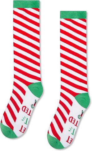 HAPPYPOP Candy Cane Socks Christmas Gifts - Christmas Socks Kids Boys Girls, Xmas Gifts Stocking Stuffers for Teens in Saudi Arabia