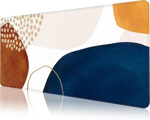 FLY SPRAY® Gaming Mouse Pad for Desk,Large Boho Mousepad Laptop,Cute Modern Abstract Mouse Mat,Long XXL Waterproof Keyboard Pads,Big Non-Slip Mousepads for Game Office Home（31.5 x 11.9 in） in Saudi Arabia