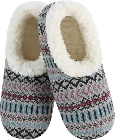 Snoozies Women’s Nordic Cozy Sherpa Fleece Non Skid Slipper Socks in Kuwait