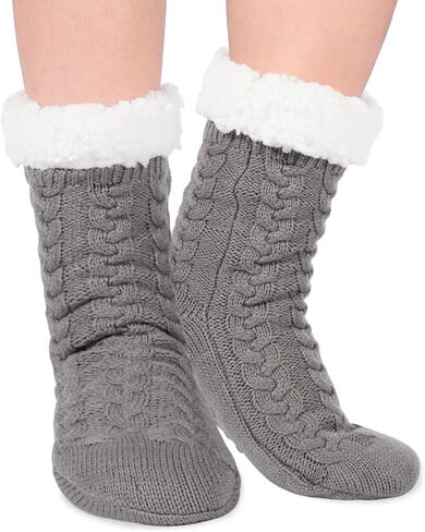Moon Wood Slipper Socks Cozy Fuzzy Socks for Women Non Slip Cabin Socks Fluffy Warm Winter Socks Home Socks in Saudi Arabia