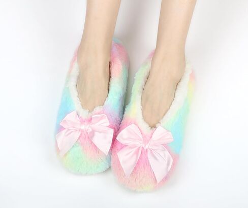 Keyela Womens Cozy&Warm Slipper Socks with Grippers-House Socks in Kuwait