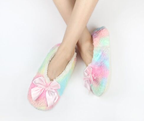 Keyela Womens Cozy&Warm Slipper Socks with Grippers-House Socks in Kuwait