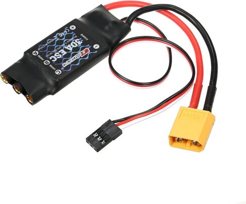 GoolRC 2-4S 30A وحدة تحكم في سرعة المحرك ESC بدون فرشاة وجهاز تحكم عن بعد BEC ESC للطائرات ذات الجناح الثابت 450 V2 قارب هليكوبتر FPV F450 طائرة رباعية صغيرة بدون قابس in Saudi Arabia