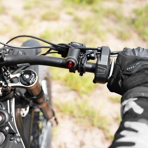 مفتاح المصباح الأمامي للنحلة الخفيفة، مفتاح تشغيل/إيقاف المصباح الأمامي المقاوم للماء من الألومنيوم ZANGOMB مع إضاءة خلفية حمراء لملحقات Surron Segway، أسود in Kuwait