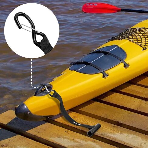 Quick Hood Loops,4 Pack Trunk Anchor Kayak Tie Downs with S-Hooks Straps Boat Trailer Tie-Downs for Secure Canoe Boat Jeep in Saudi Arabia