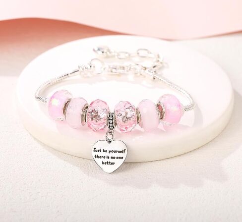 Taylor Inspiration Quotes Bracelets, Inspired by Taylor Gifts For Fans, Pink Beads Bracelet, Birthday Gifts for Women in Saudi Arabia