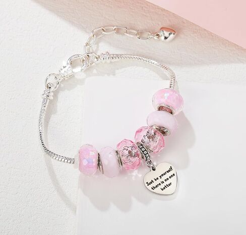 Taylor Inspiration Quotes Bracelets, Inspired by Taylor Gifts For Fans, Pink Beads Bracelet, Birthday Gifts for Women in Saudi Arabia