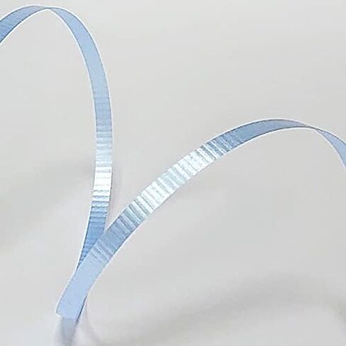 CT CRAFT LLC شريط تجعيد بولي مجعد بكرة بالون لامعة 3/16 بوصة (5 مم) × 1000 م × 1R-LT. أزرق لتغليف صندوق الهدايا، زهور الزهور، ديكورات أعياد الميلاد، الحرف الفنية للمهرجانات، ديكور عيد الميلاد in Saudi Arabia
