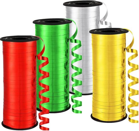 Bright Mixed Colorful Curling Ribbon,3/16 inch x 100 Yard Curly Ribbon for Gifts Package Wrapping,Bows,Crafting (Black,Purple,Orange) in Saudi Arabia