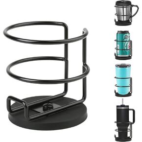 Magnetic Cup Holder,Heavy Duty Metal Drink Holder,3.46 inch / 8.8 cm Strong Magnetic Base,Bottle Holder for Refrigerator/Treadmill/Truck/Tractor/Forklift/Boat/Bus/Car (Side Magnetic)