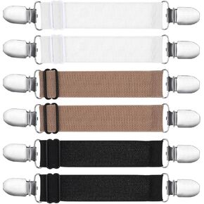6 Pcs Cinch Clips for Clothing, Waist Clip Dress Clips Back Cinch Adjustable Sweater Clips Shawl Clips, Elastic Cinch Clips for Dresses, Pant Clip Women Men