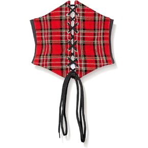 Daisy corsets womens Lavish Red Plaid Corset Belt Cincher