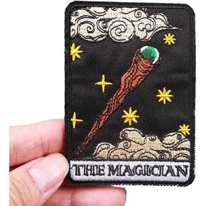 The Magician Tarot Card Fortune Telling 3.6" Iron On Embroidered Thermoadhesive Patch for Clothing