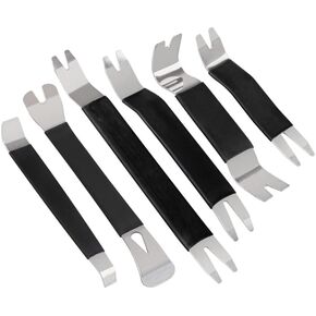 Stainless Steel Trim Removal Tools 6PCS Trim Removal Tool Set, Universal Car Body Kit for Car Clips Removal, Dashboard Removal and Car Door Panel Trim Removal (Colorful)