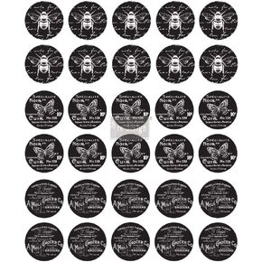 Prima Marketing Inc Redesign Knob Transfer-French Noir, Mixed