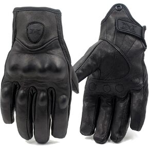 FXC Touch Screen Full Finger Motorcycle Leather Gloves Men's Premium Protective motorbike