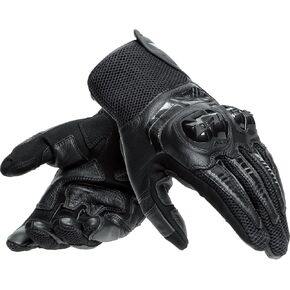 Dainese Mig 3 Mens Leather Motorcycle Gloves Black LG