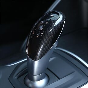 Car Gear Shift Knob Trim Cover Sticker for Alfa Romeo Giulia 2017 2018 2019 Carbon Fiber Pattern Car Decoration Accessories