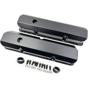 Tall Fabricated Valve Cover for Ford FE w/breather grommet (Silver Anodized)