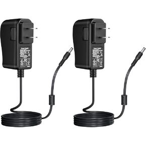 2pack AC to DC 5V 2A Power Supply Adapter Barrel Plug 5.5mm x 2.1mm UL Listed FCC