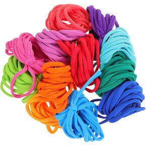 Ciieeo 192pcs Loom Potholder Loops Weaving Loom Loops Potholder Refill Elastic Potholder Loops for DIY Crafts Supplies Colorful