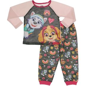 Paw Patrol Girls Pajama Set, Skye and Everest 2-Piece PJs, Toddler Size
